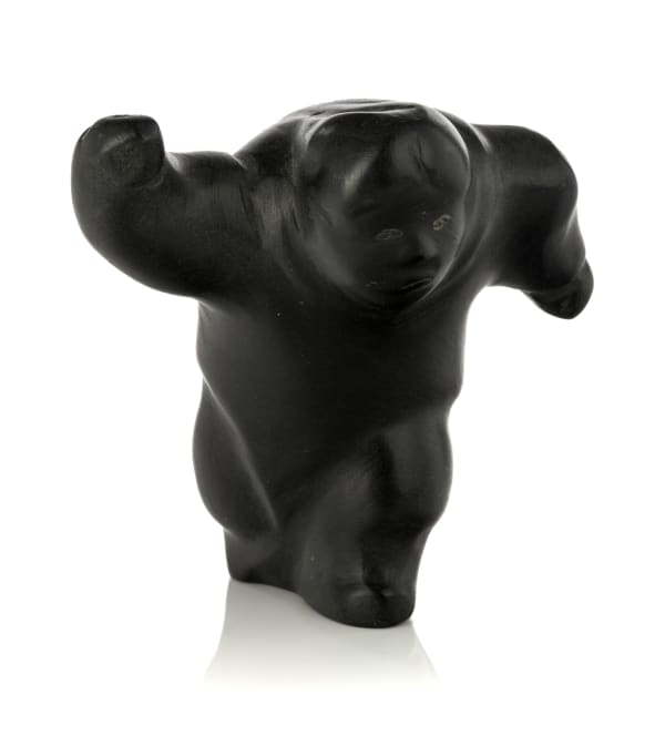 Lot 29 VITAL MAKPAAQ (1922-1978) QAMANI’TUAQ (BAKER LAKE) Woman in a Stride, early-mid 1970s stone, 2.5 x 2.5 x 1.75 in (6.3 x 6.3 x 4.4 cm) ESTIMATE: $350 — $500 PRICE REALIZED: $384.00