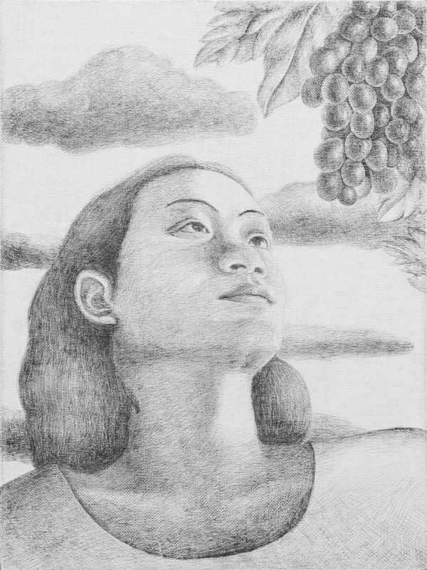 Man and Grapes, 2023