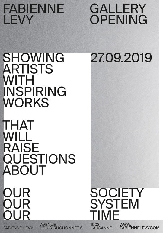 Balmer Hählen, Gallery Opening - Show Poster, 2019