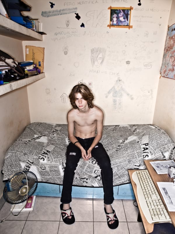 ALEJANDRO GONZÁLEZ "This image of a young boy relaxing on his bed reminded me of the great early works of Nan Goldin, and Peter Hujar. There is a homo erotic quality, along with a real understanding of adolescent hubris and that moment between childhood and adulthood"