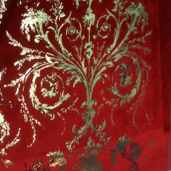 Angelots Silk Velvet Red Yellow