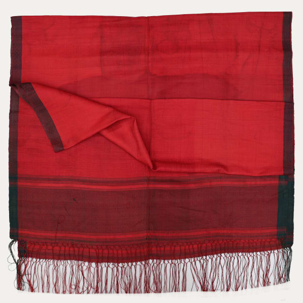 Antique Turkmen Silk Scarf