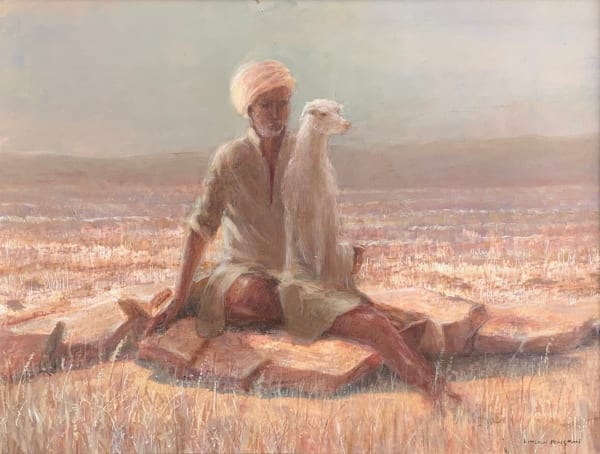 Hunting Dog & Owner by Lincoln Seligman