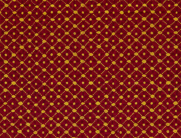 Kosma Yellow On Maroon