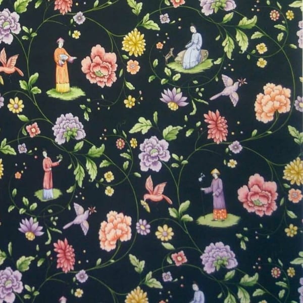 Oolong Poplin Black Multicolor