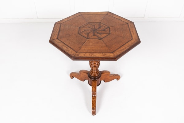 19th Century French Oak Occasional Table