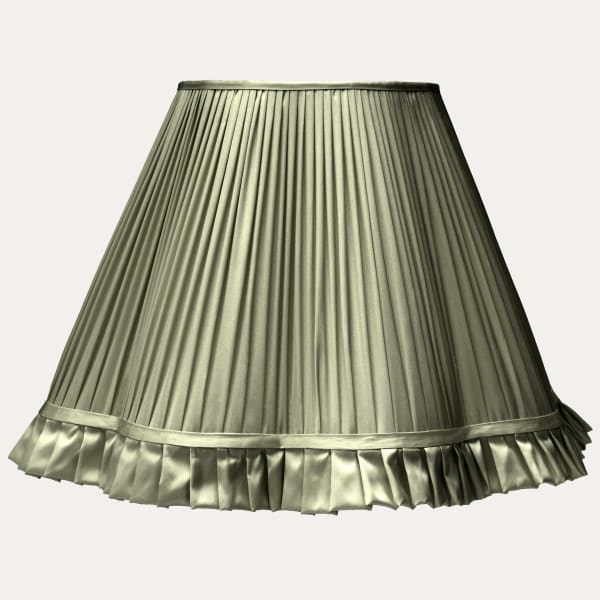 Douppion Military Silk Scallop Lampshade