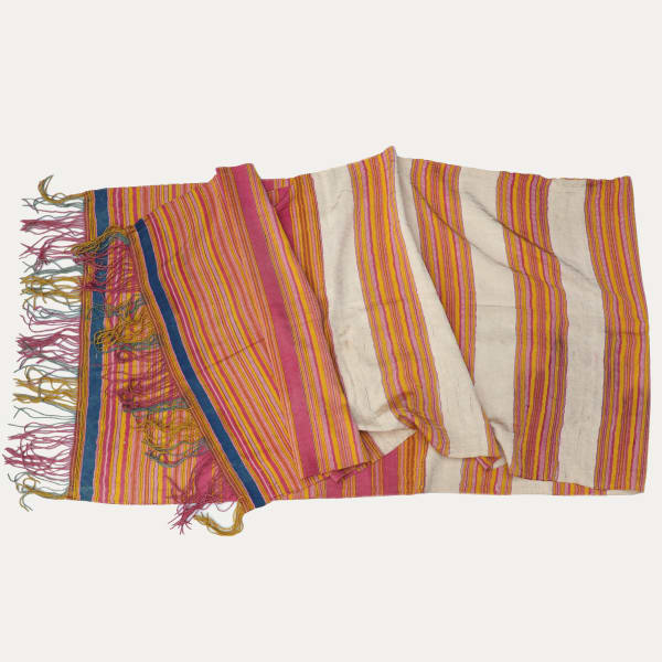 Beautiful Striped Syrian Silk Shawl