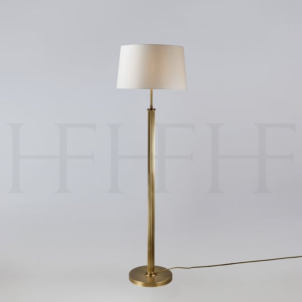 German Floor Lamp Antique Brass