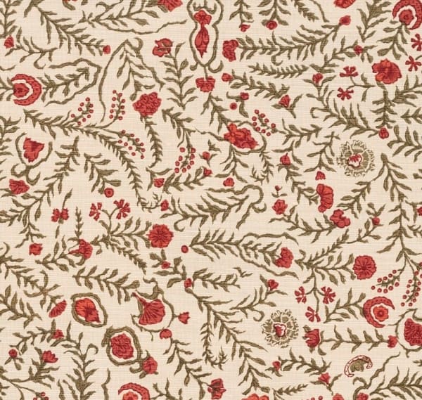 Cinnabar Green Red On Beige