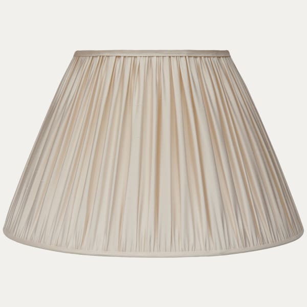 Creme Taffetas Silk Empire Lampshade