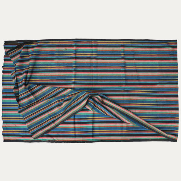 Uzbek Striped Floss Silk