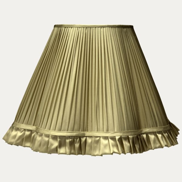 Douppion Harvest Silk Scallop Lampshade