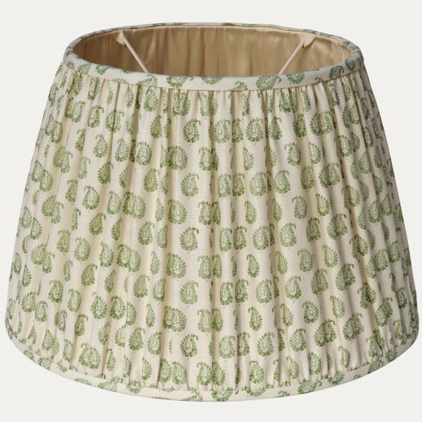 Howe Cypress Linen Dill Handsewn Gathered Lampshade