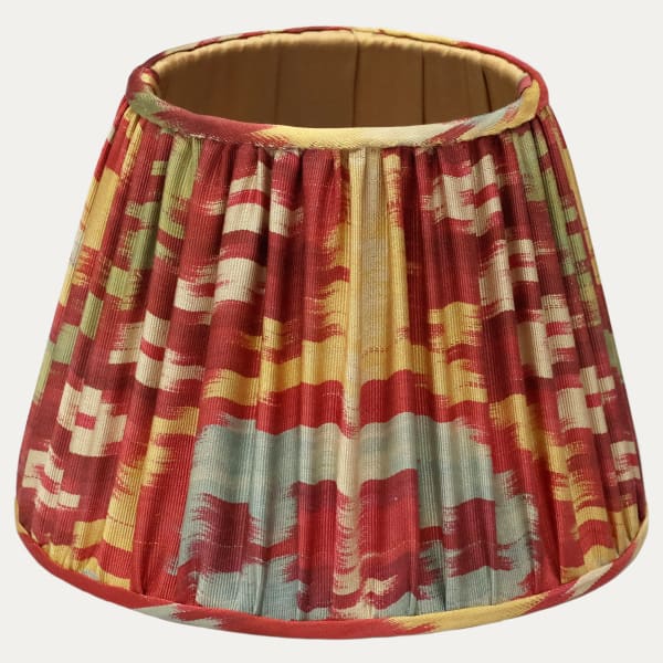 Colourful Handsewn Silk and Cotton Ikat Lampshades
