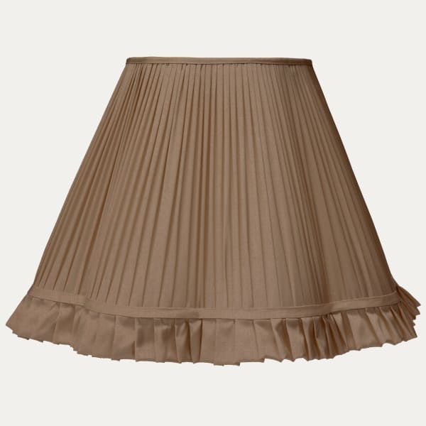 Rose de Bois Silk Scallop Lampshade