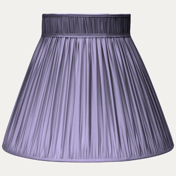Douppion Amethyst Silk Collar Top Lampshade