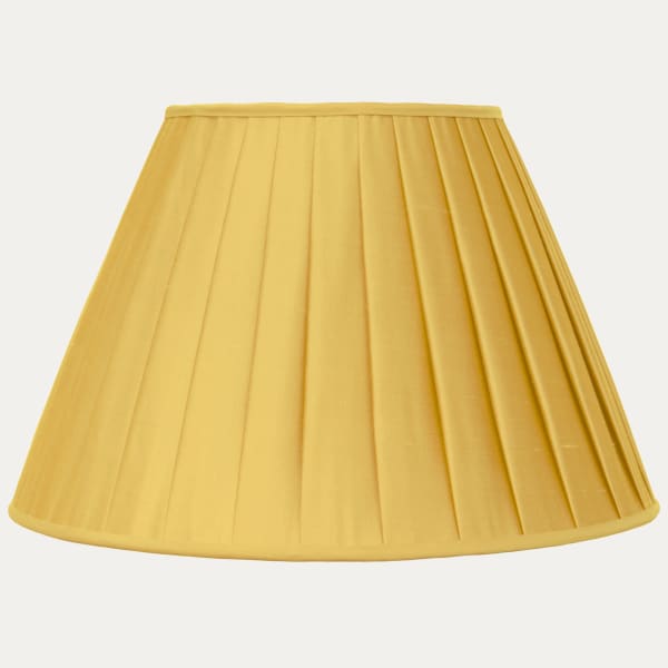 Douppion Marigold Silk Box Pleated Lampshade