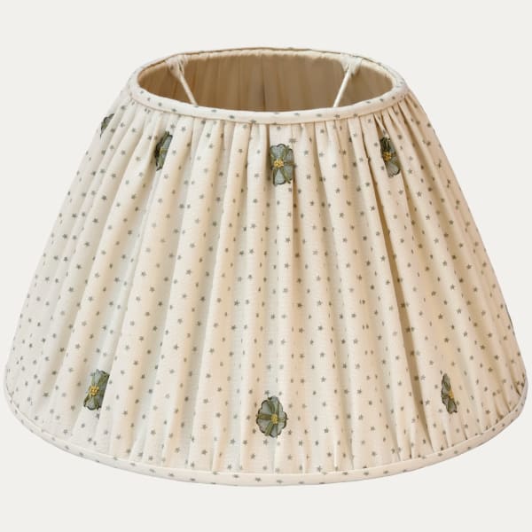 Chelsea Textiles Hand Embroidered Fabric Handsewn Lampshade