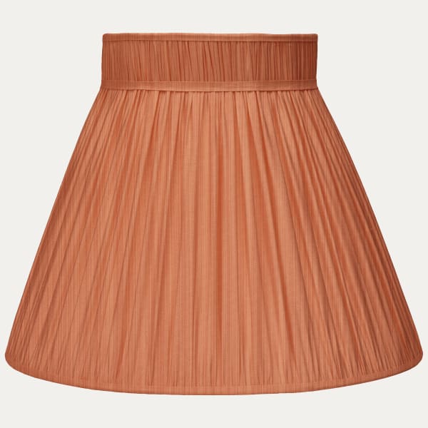 Persimmon Taffeta Silk Collar Top Lampshade