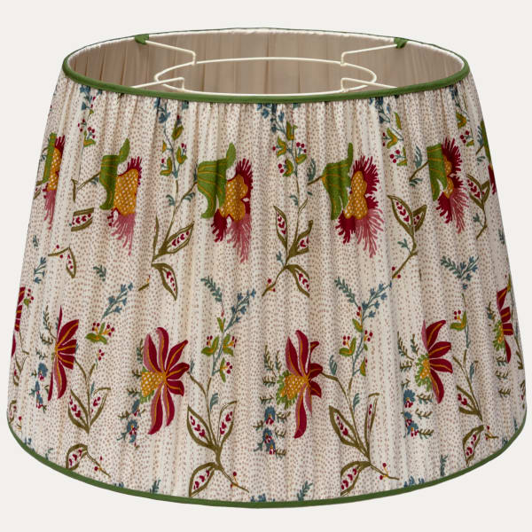 Sister Parish Sunswick Hand Screen Printed Fabric Lampshade