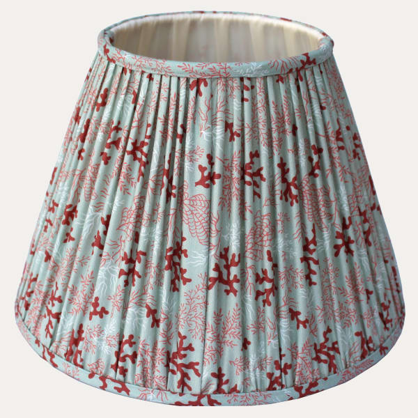 Warner Textile Archive Coral Crimson Lampshade
