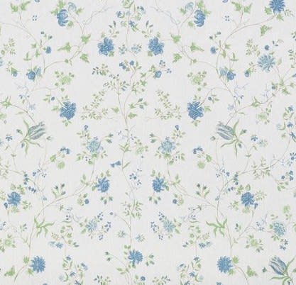 Indira Blue Green On Fine Oyster Linen