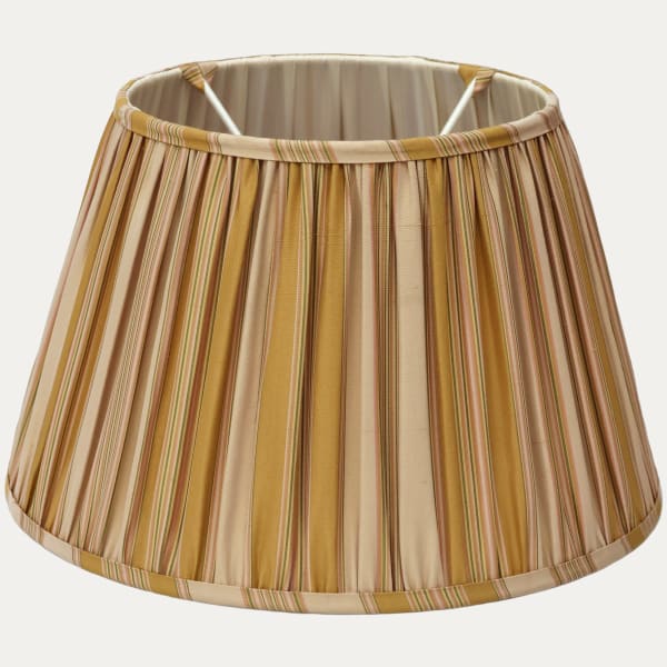 Claremont Faille SFJ Rayee Saffron Handsewn Gathered Lampshade
