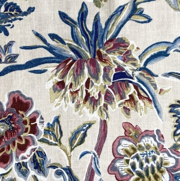 Woodland Floral Rasberry Calico