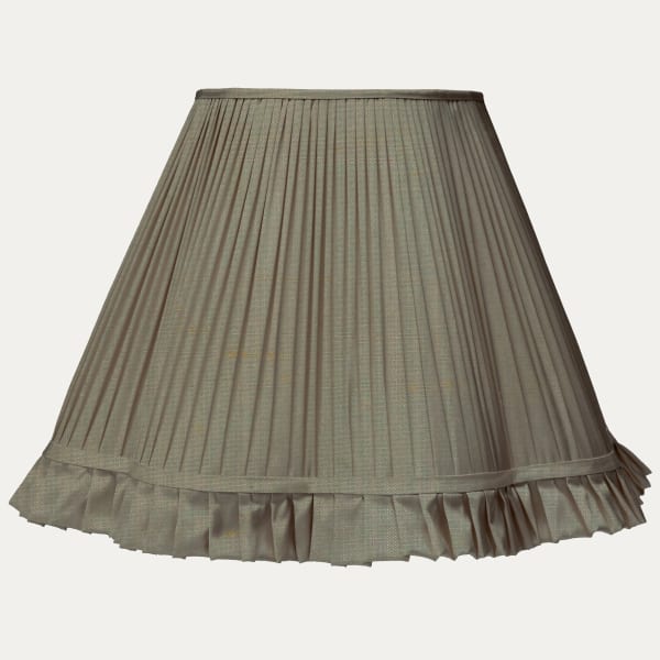 Bleu Orr Changeant SFJ Silk Scallop Lampshade