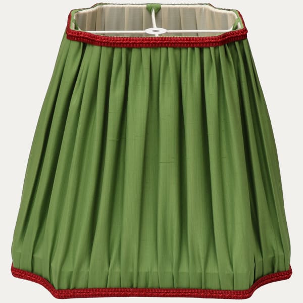 Floren, 15in/38cm SFJ Pomme Silk Handsewn Lampshade with Samuel & Sons Silk Braid