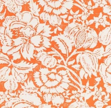 Great Floral Orange On Oyster