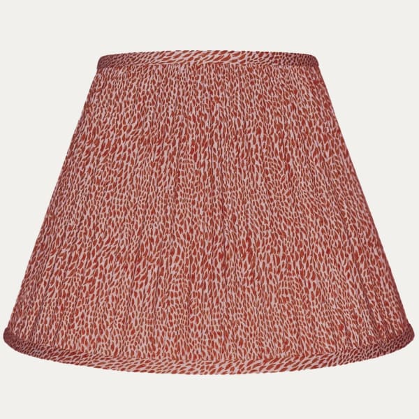 Pierre Frey Plumettes Rouge de Chine Tall Empire Lampshade