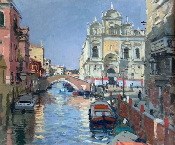 Ken Howard Campo S S Giovanni e Paolo, afternoon light