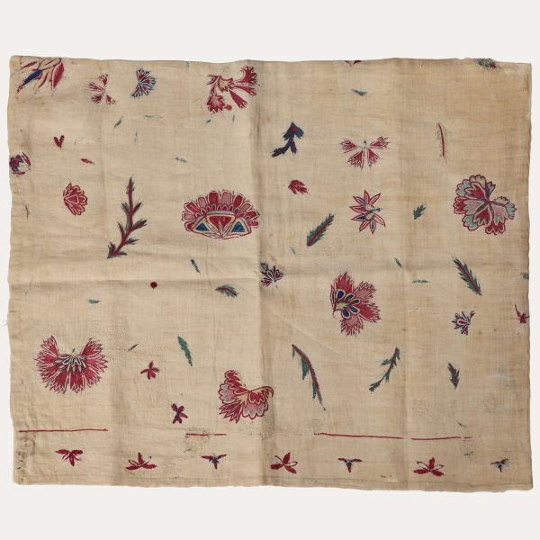 Intricately hand embroidered Mogal textile