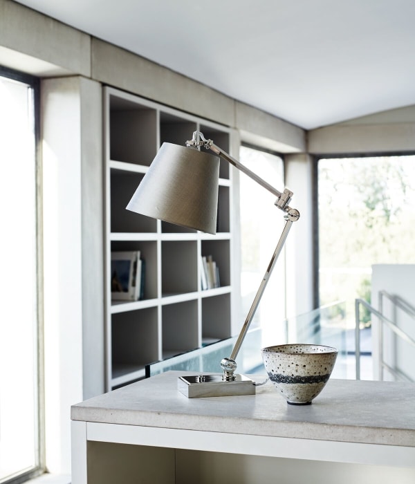 York Desk Lamp Nickel