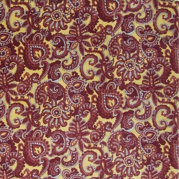 Darcha Velvet Yellow Red