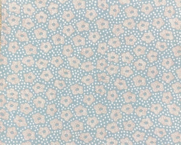 Rose Dots Blue Brown