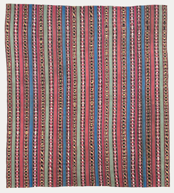 Shirvan Striped Silk Jajim with Wonderful Colours and Patterns