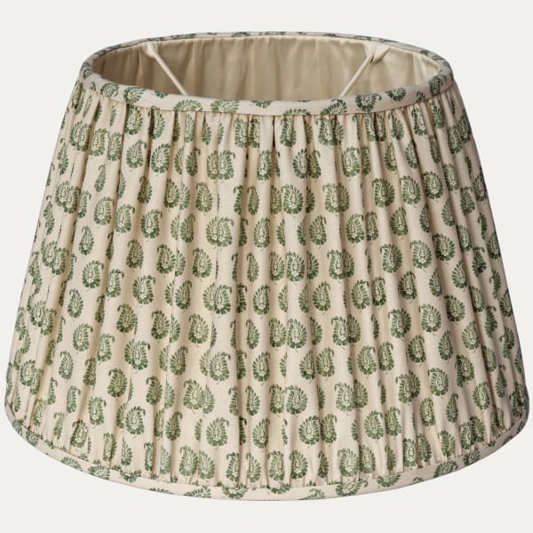 Howe Cypress Olive Handsewn Gathered Lampshade