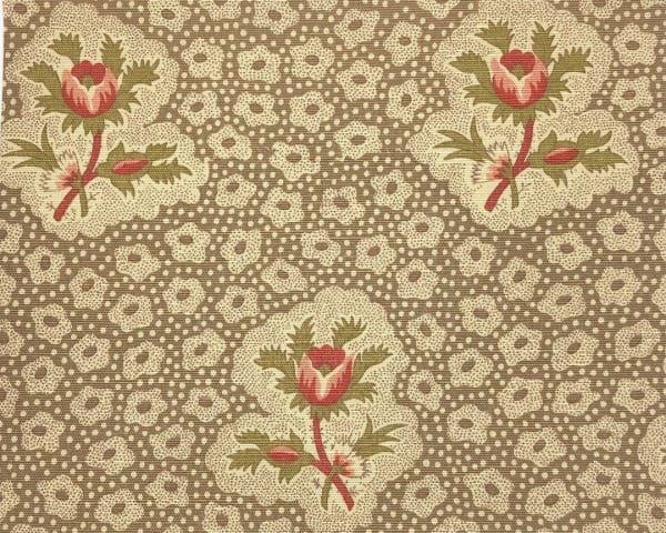 Rose Medallions Brown