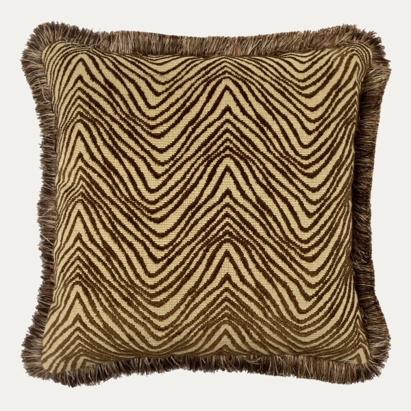 Lee Jofa Awash Velvet Cocoa Decorative Cushion