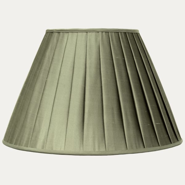 Douppion Military Silk Box Pleated Lampshade