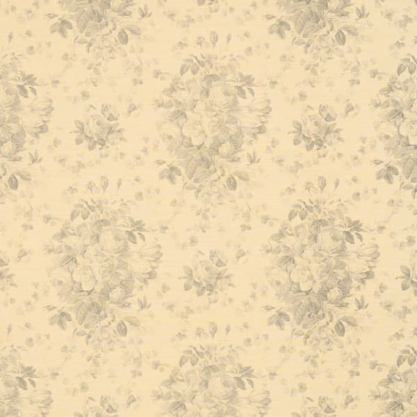 Roses Mono Grey On Beige