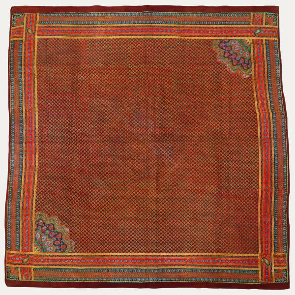 Block Printed Fichu from Provence