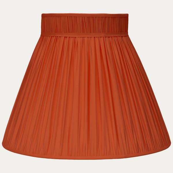 Coral Faille Lugano Silk Collar Top Lampshade