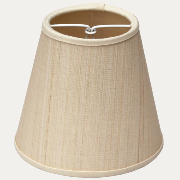 John Boyd Paso Off White Horsehair Clip-on Lampshade with Cream Linen Lining