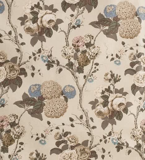 Hydrangea and Rose Coffee Fawn