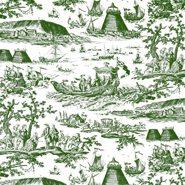 Canvas Navy Fete Clear Green