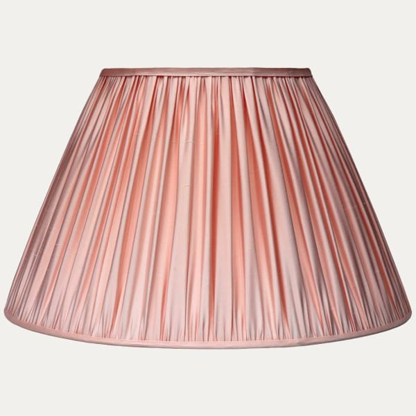 Douppion Salmon Silk Empire Lampshade